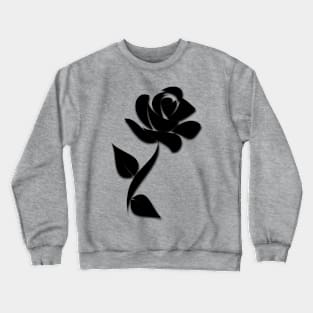 Black flower Crewneck Sweatshirt